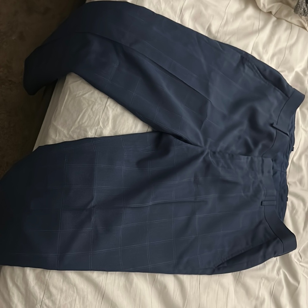 Men’s dress pants INC 34x34 windowpane blue